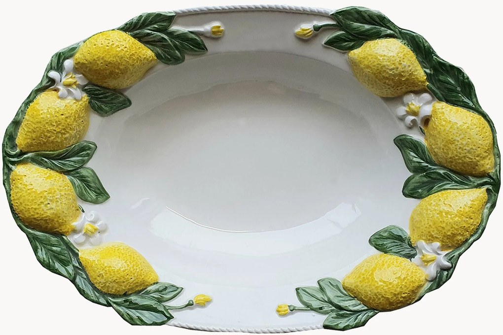 Travessa pintada à mão Lemon