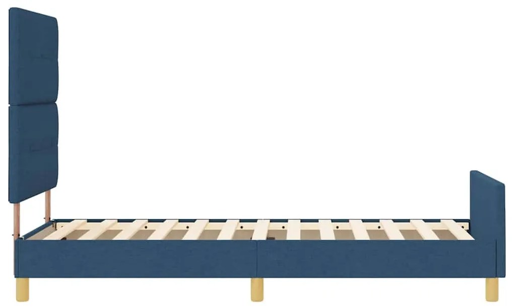 Cama de Tecido Azul vidaXL 90x190 cm
