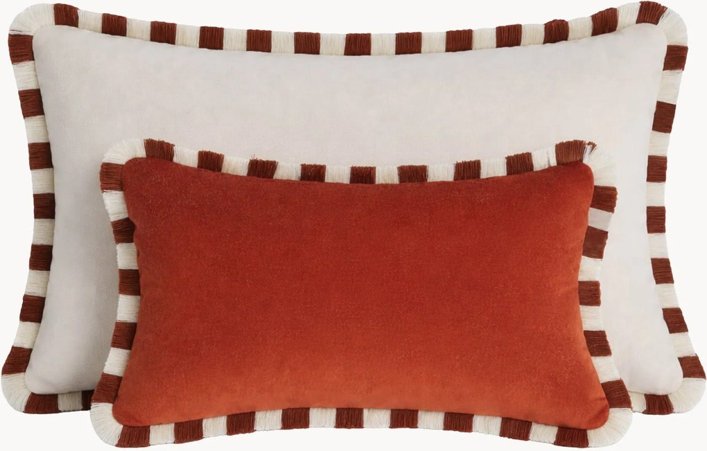 Almofadas decorativas em veludo artesanais Classic, conjunto de 2