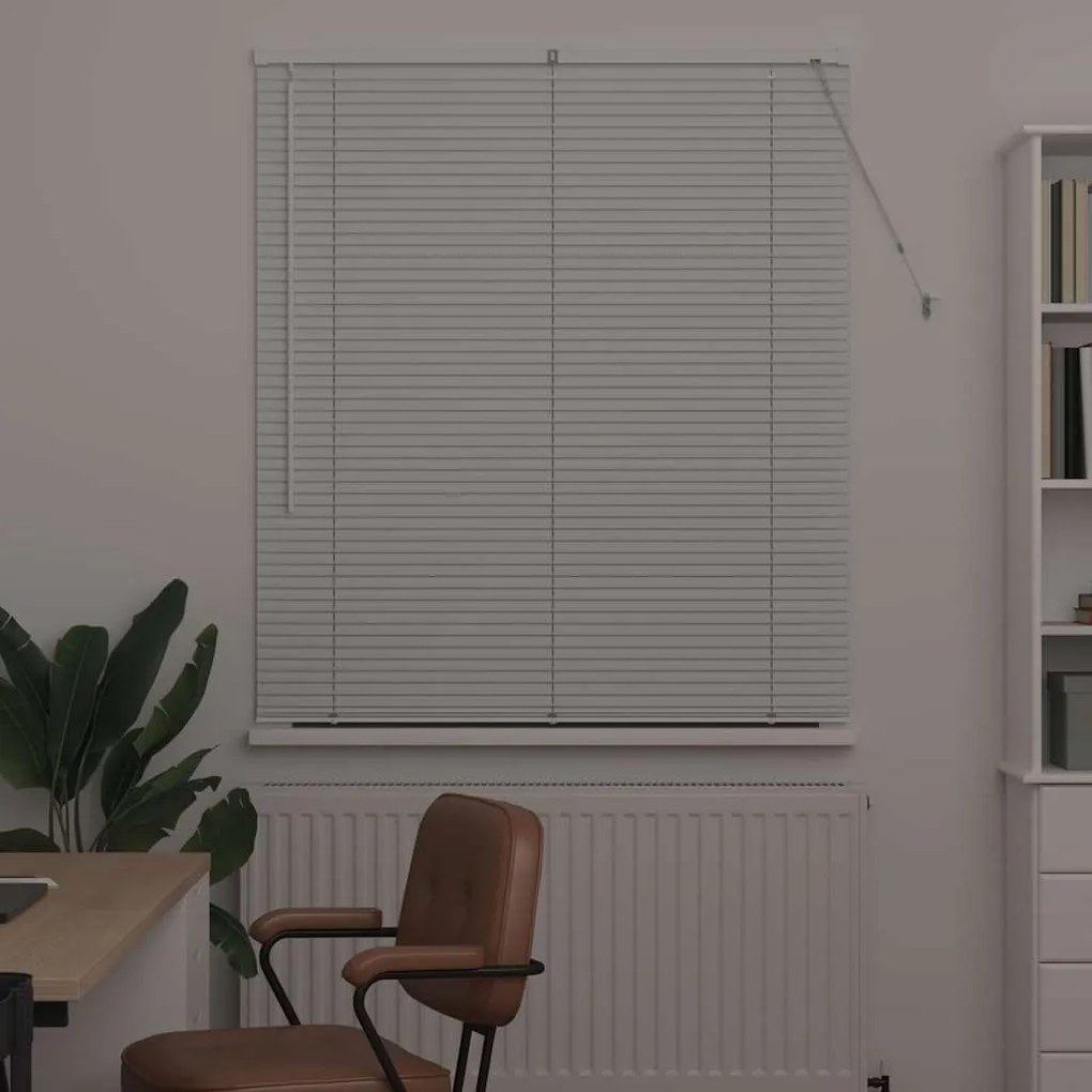 Persiana de Janela com cortinas Outros Manual Branco 120 x 175 cm Alum
