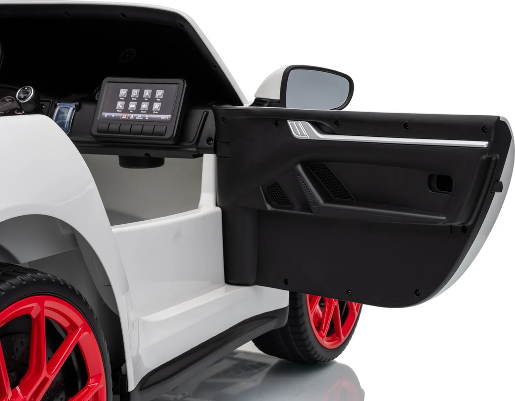 Carro elétrico infantil Porsche 911 GT3 RS 24 V 4x4 Com licença oficial 2 lugares, Bateria de lítio, Bancos em couro sintético, Rodas em EVA Vermelho
