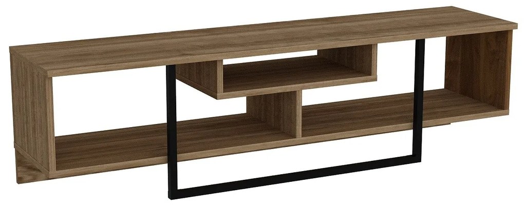 Móvel TV Asal – Nogueira/Preto – 149,4 x 40,2 x 35,2 cm