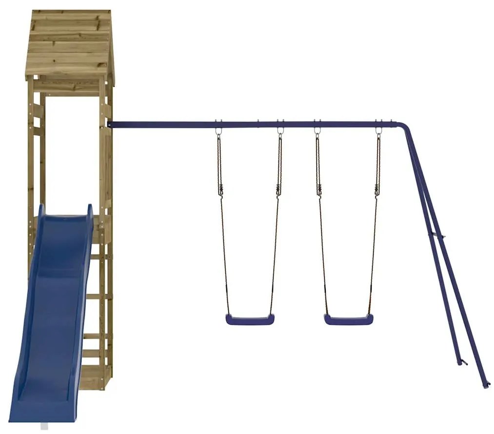 Conjunto de brincar para exterior madeira de pinho impregnada