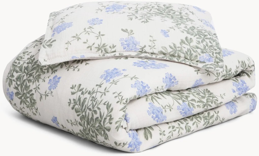 Conjunto de roupa de cama de bebé em algodão Plumbago, 100 x 140 cm + 1 almofada 40 x 60 cm