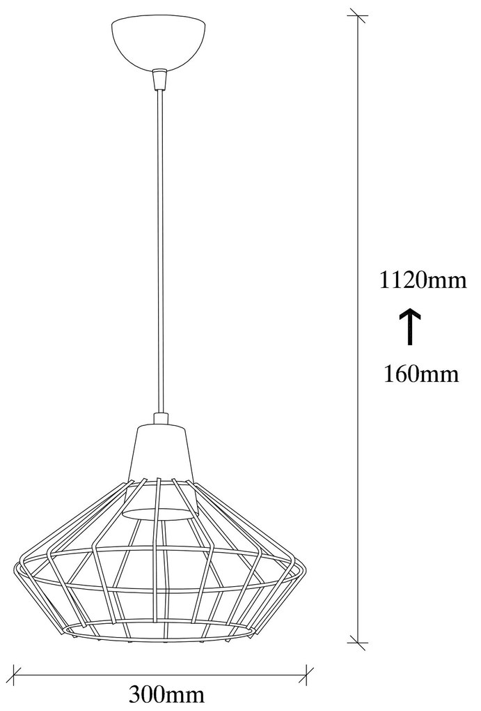 Chandelier Wire – Preto – 30 x 30 cm