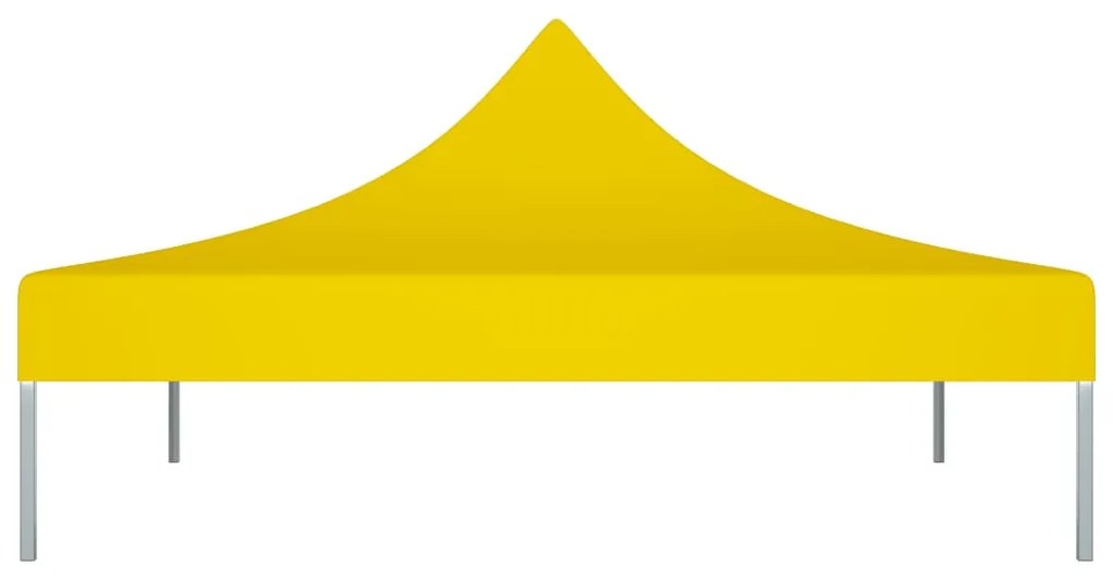 Teto para tenda de festas 3x3 m 270 g/m² amarelo
