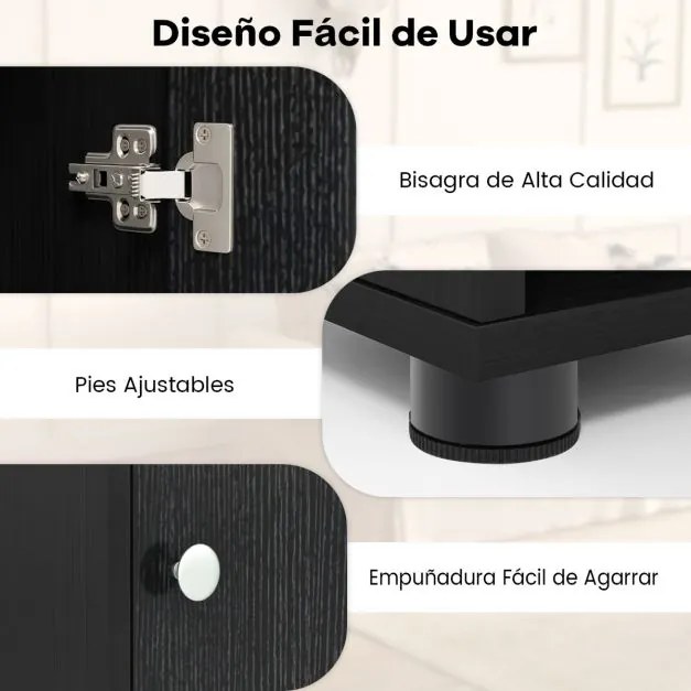 Armário alto estreito para casa de banho 20 x 20 x 180 cm de arrumação para casa de banho com 1 gaveta e 5 prateleiras ajustáveis Preto