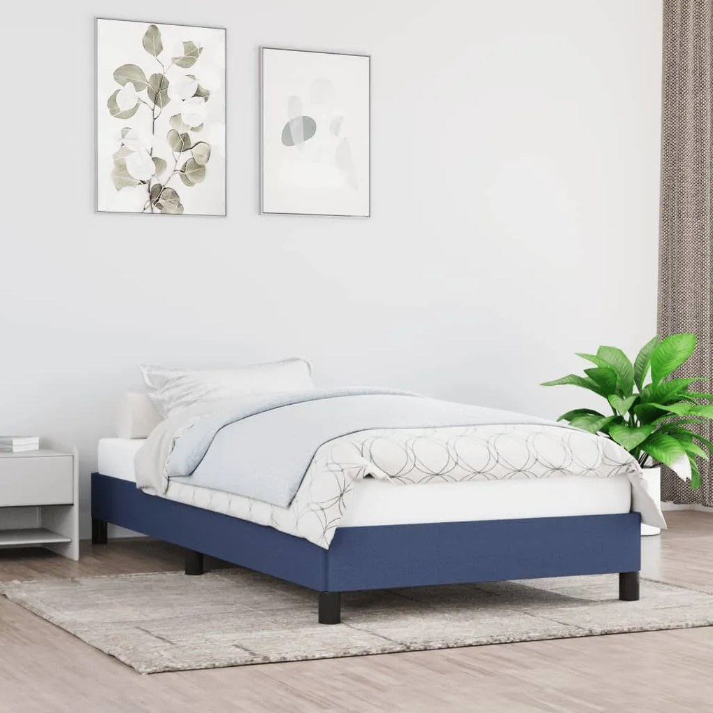 vidaXL Estrutura de cama sem colchão 80x200 cm azul