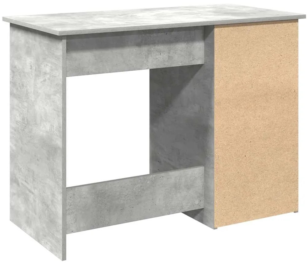 Secretária 102x50x75 cm derivados de madeira cinzento cimento