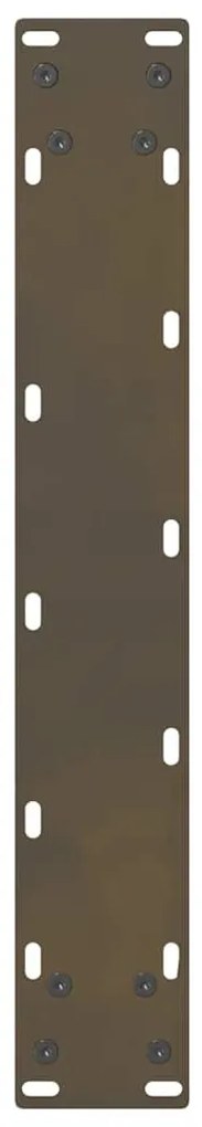 Pés de mesa de bar em aço natural, 2 peças, 40x (110-111) cm, aço