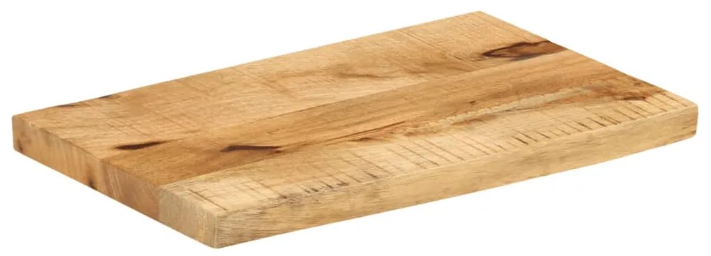 Tampo de mesa c/ borda viva 40x30x2,5cm mangueira áspera maciça