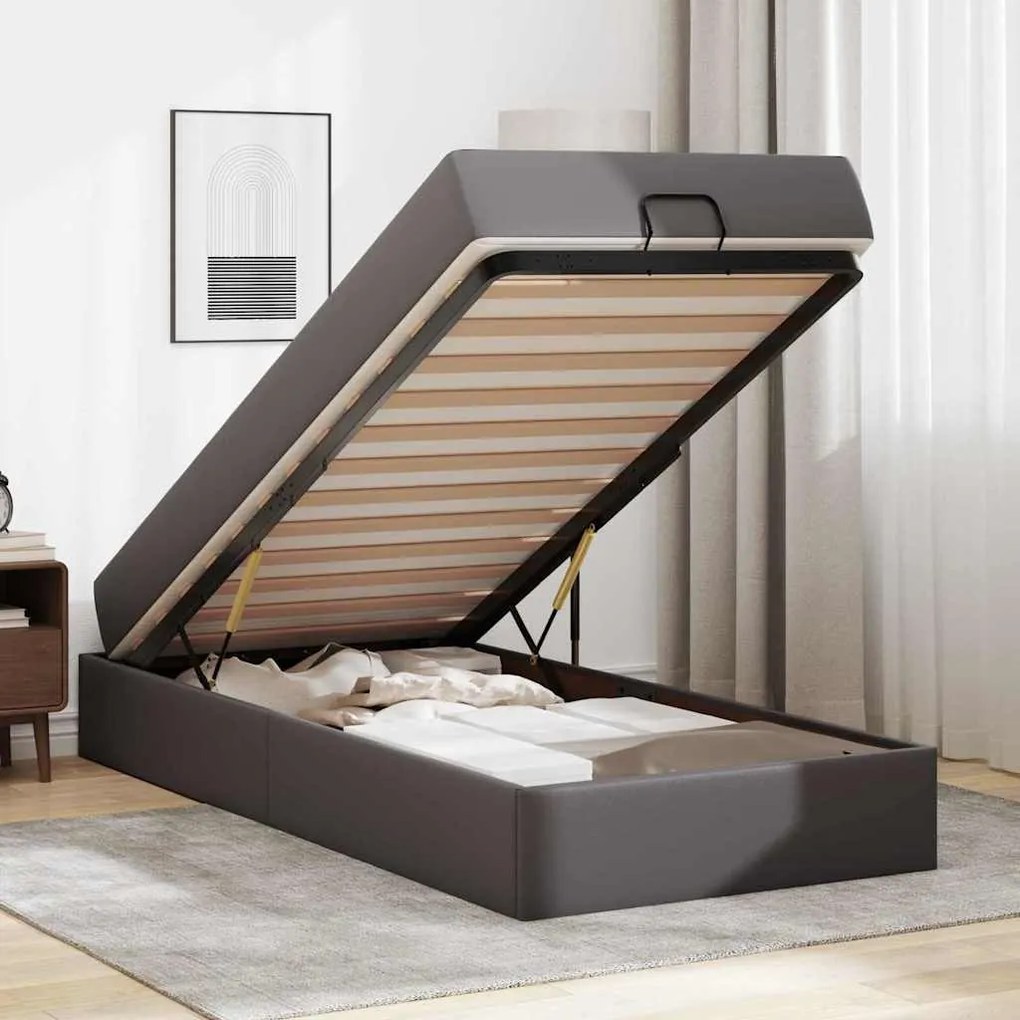 Estrutura de cama com colchão Outros Cinzeto 90 x 200 cm