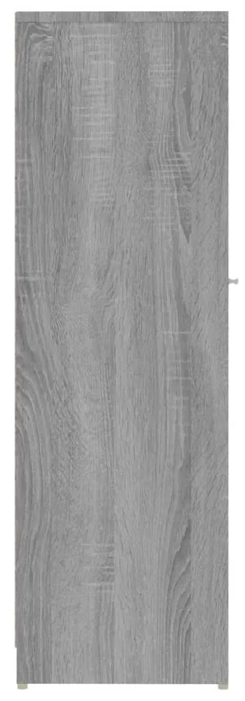 Armário WC 30x30x95 cm derivados de madeira cinzento sonoma