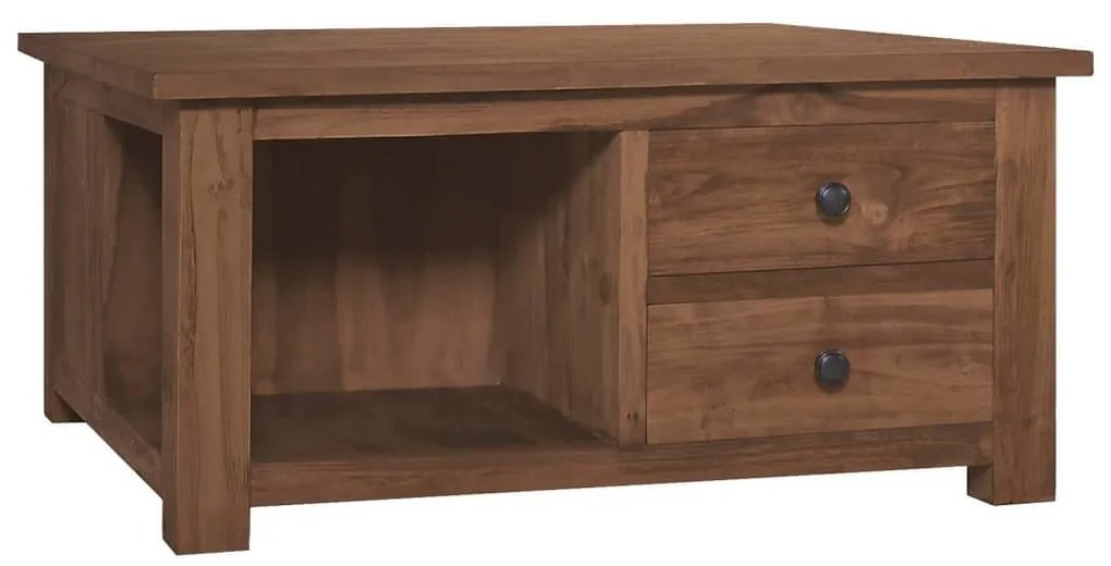 vidaXL Mesa de centro 68x68x33 cm madeira de teca maciça