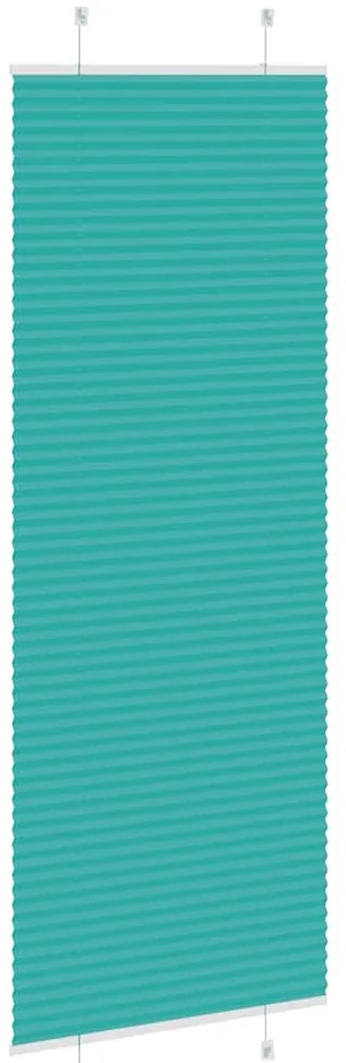 Gasolina verde Plissada Cega 75x200 cm Largura Tecido 74,4 cm