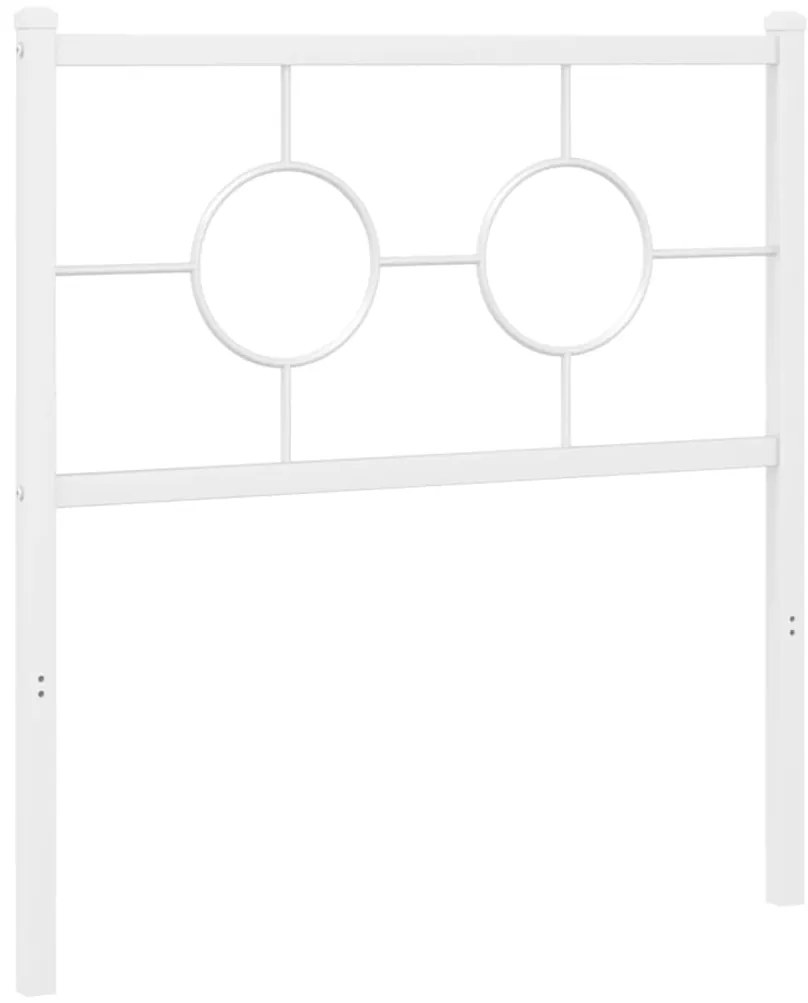 Cabeceira de cama 75 cm metal branco