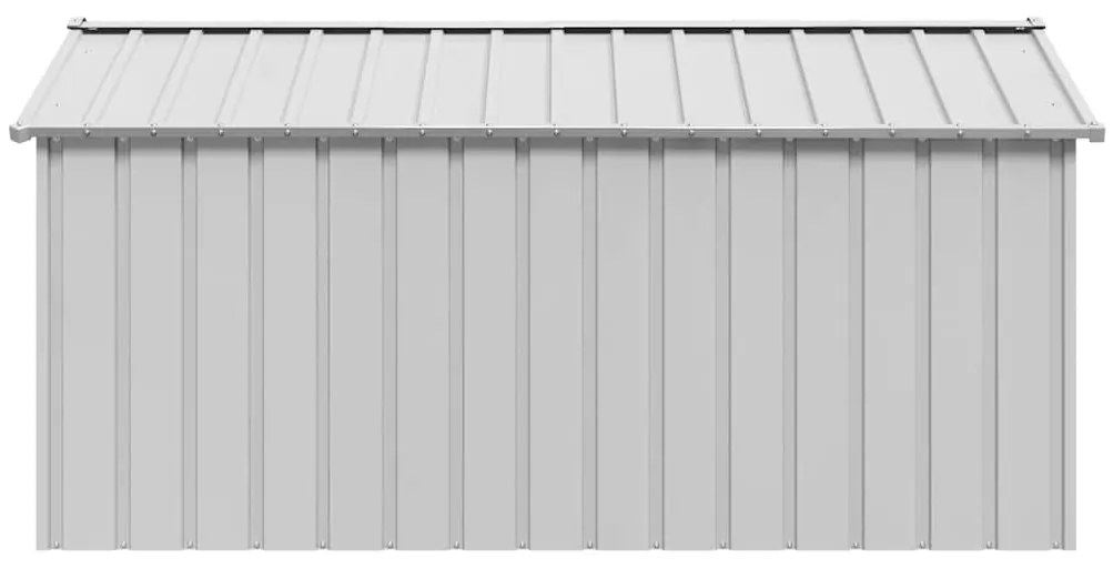 Casota para cães com telhado 114x202x101 cm aço galvanizado