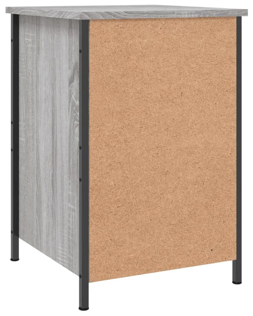 Mesas cabeceira 2 pcs 40x42x60cm deriv. madeira cinzento sonoma