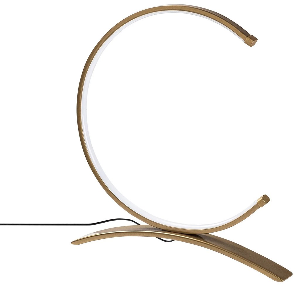 Candeeiro de Mesa Moon – Dourado – 35x34x4 cm