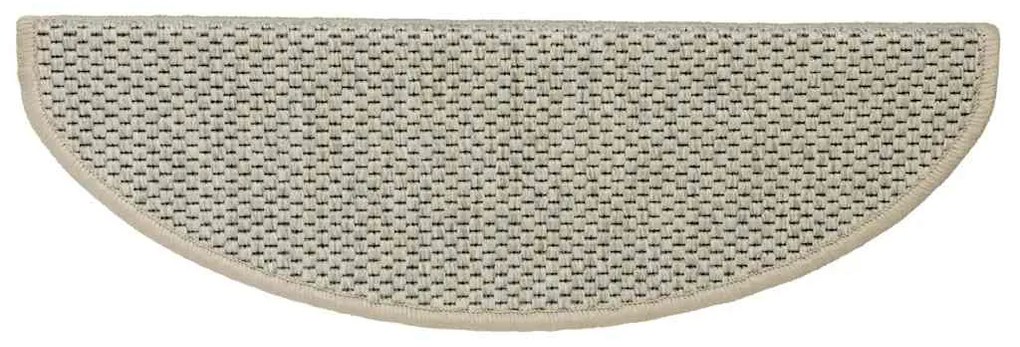 Tapetes escada adesivos aspeto sisal 15 pcs verde-claro