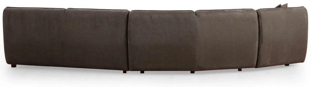 Sofá de Canto Mentis – Castanho – 360x108x79 cm