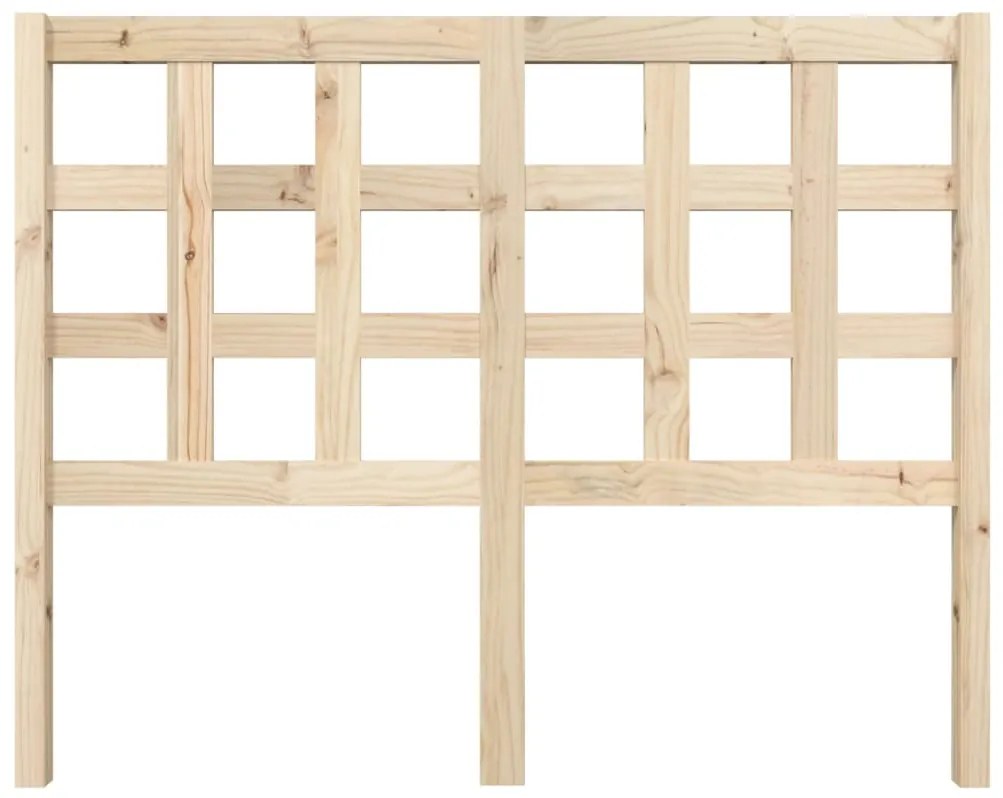 Cabeceira de cama 125,5x4x100 cm pinho maciço