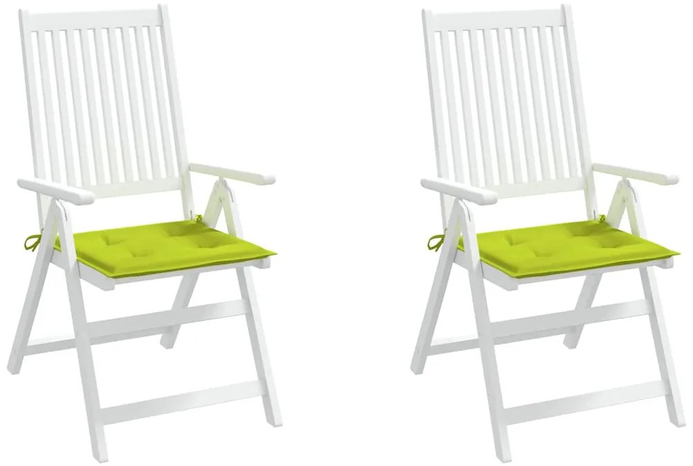 Almofadões cadeiras jardim 2pcs tecido oxford verde brilhante