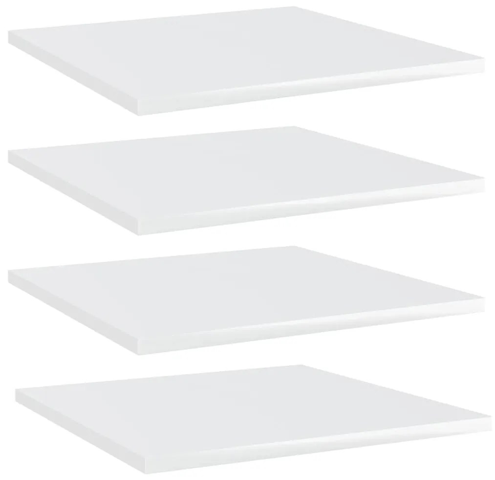 vidaXL Prateleiras para estante 4 pcs derivados de madeira branco