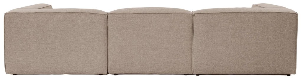 Sofá de 3 Lugares Fora – Castanho – 297x66x105 cm