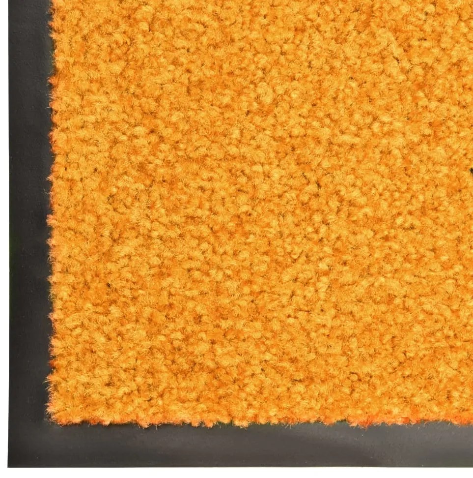 Tapete de porta lavável 40x60 cm laranja