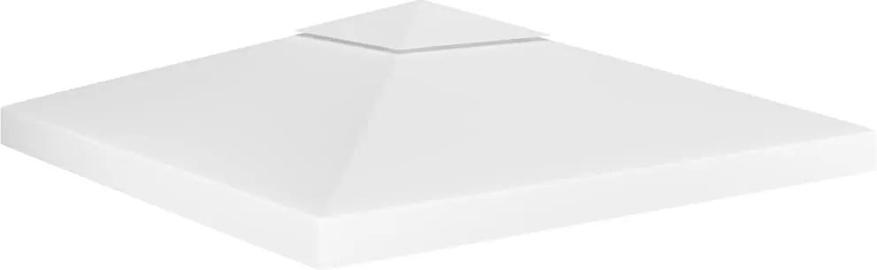 Cobertura de gazebo com 2 camadas 310 g/m² 3x3 m branco