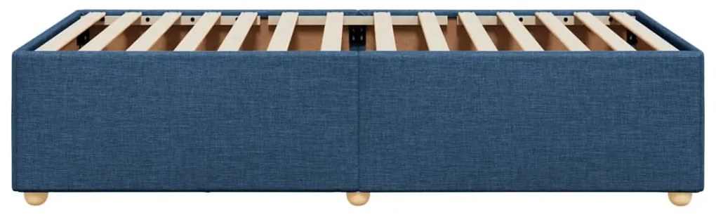 Estrutura de cama sem colchão 90x200 cm tecido azul