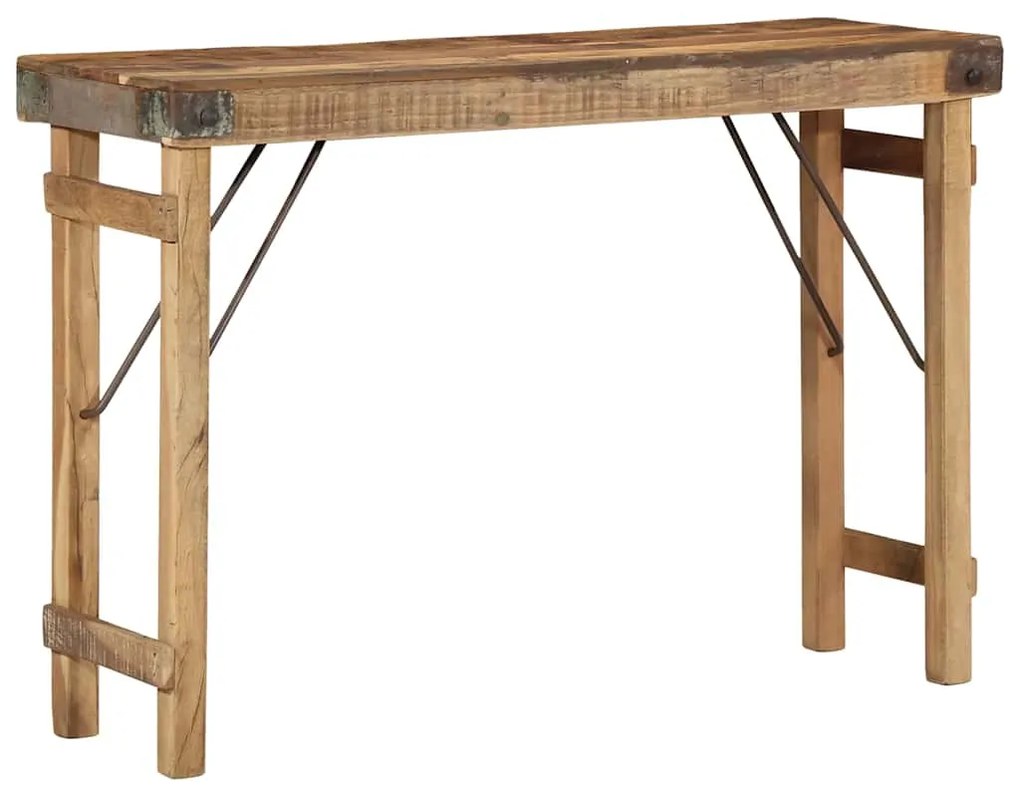 Mesa de Console vidaXL 110x35x76 cm Madeira recuperada