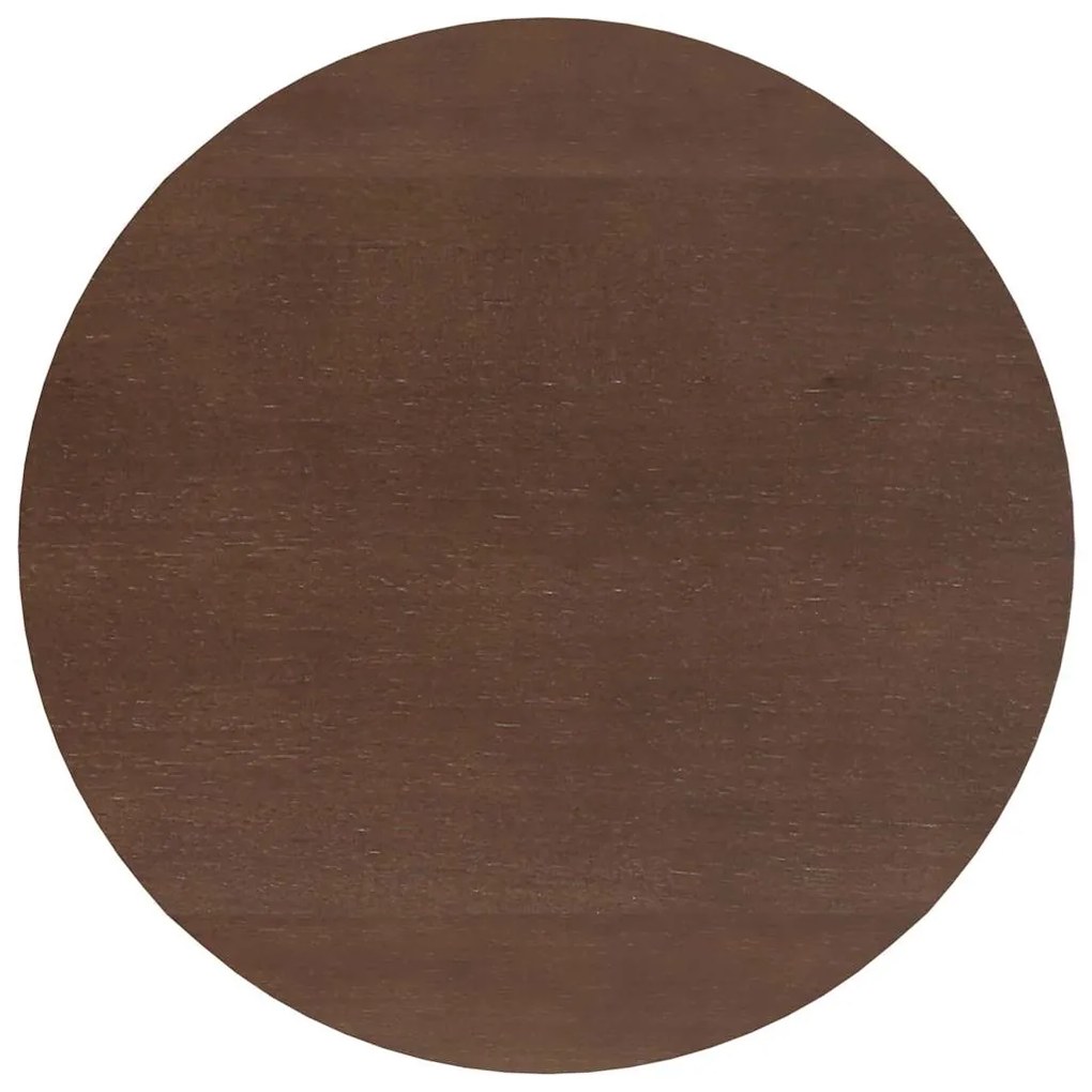 Mesa de jantar madeira seringueira maciça castanho