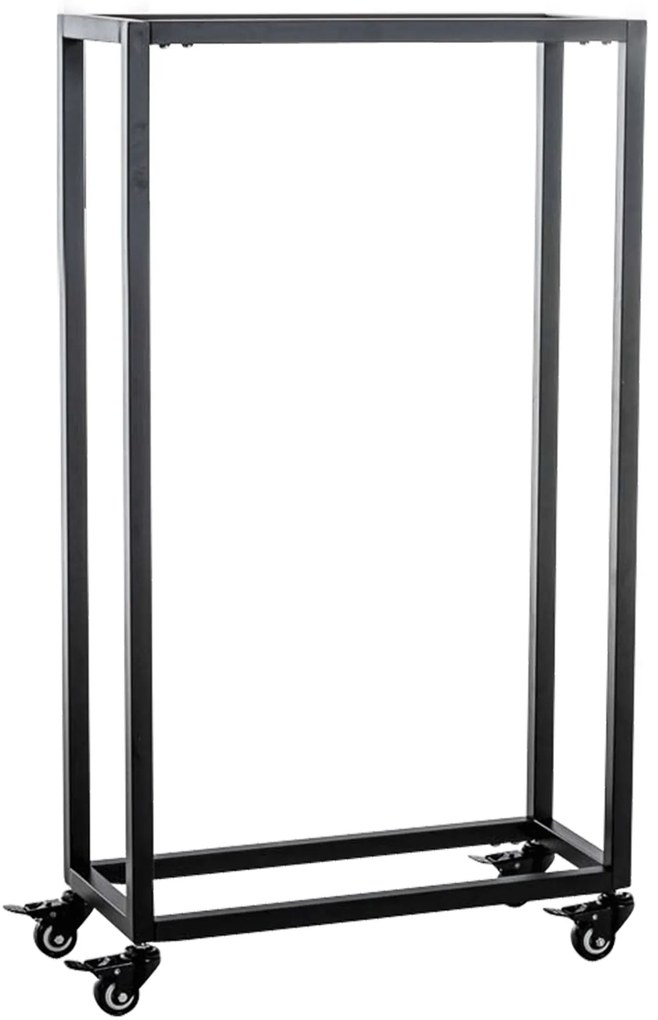 Suporte para lenha Hetta 25 x 40 x 100 cm Preto