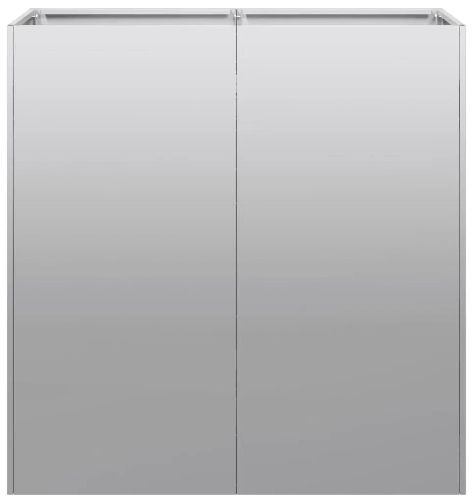 Planter 80x40x80 cm aço galvanizado