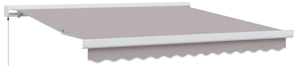 Toldo Retrátil Manual Cinza Claro 300x250 cm