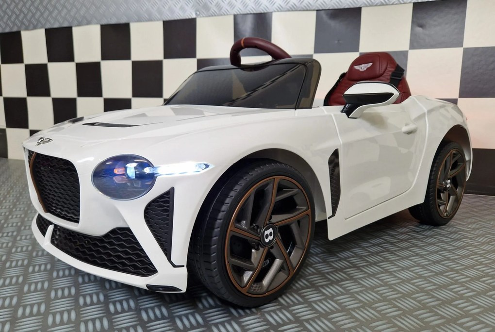 Carro eletrico bateria crianças Bentley Bacalar 12V Branco