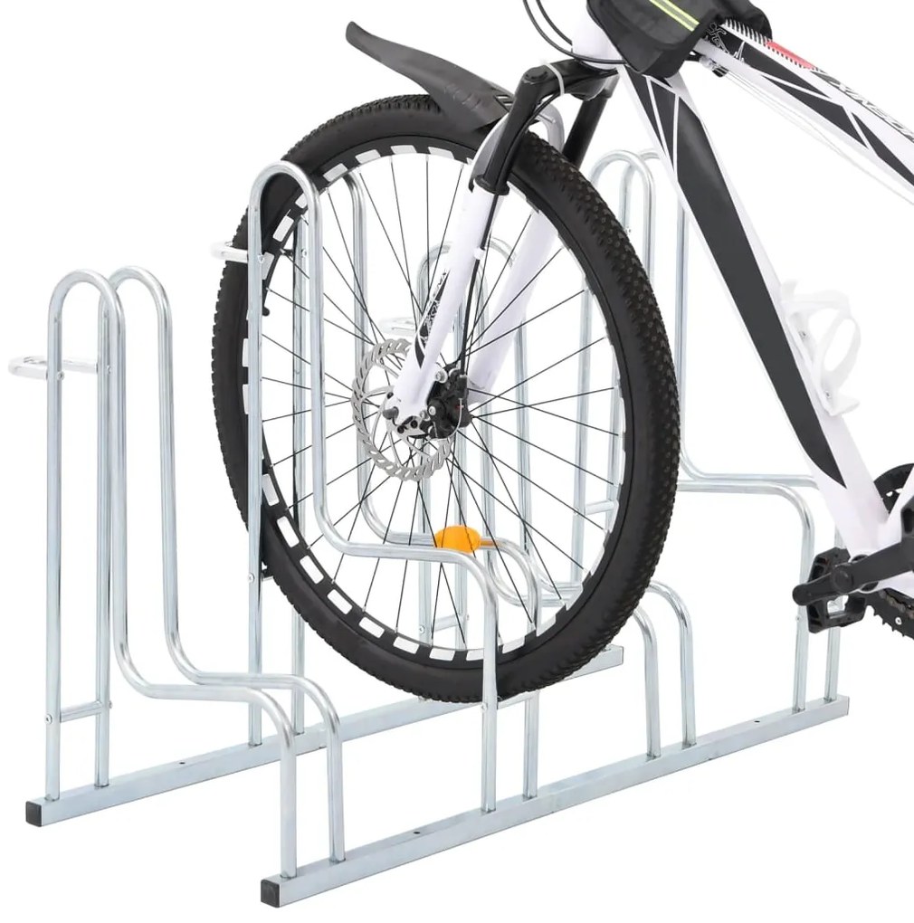 Suporte independente para 4 bicicletas aço galvanizado