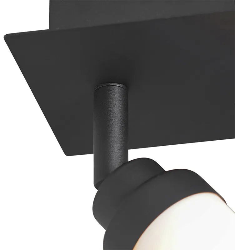 Foco de banheiro moderno preto IP44 - Japie