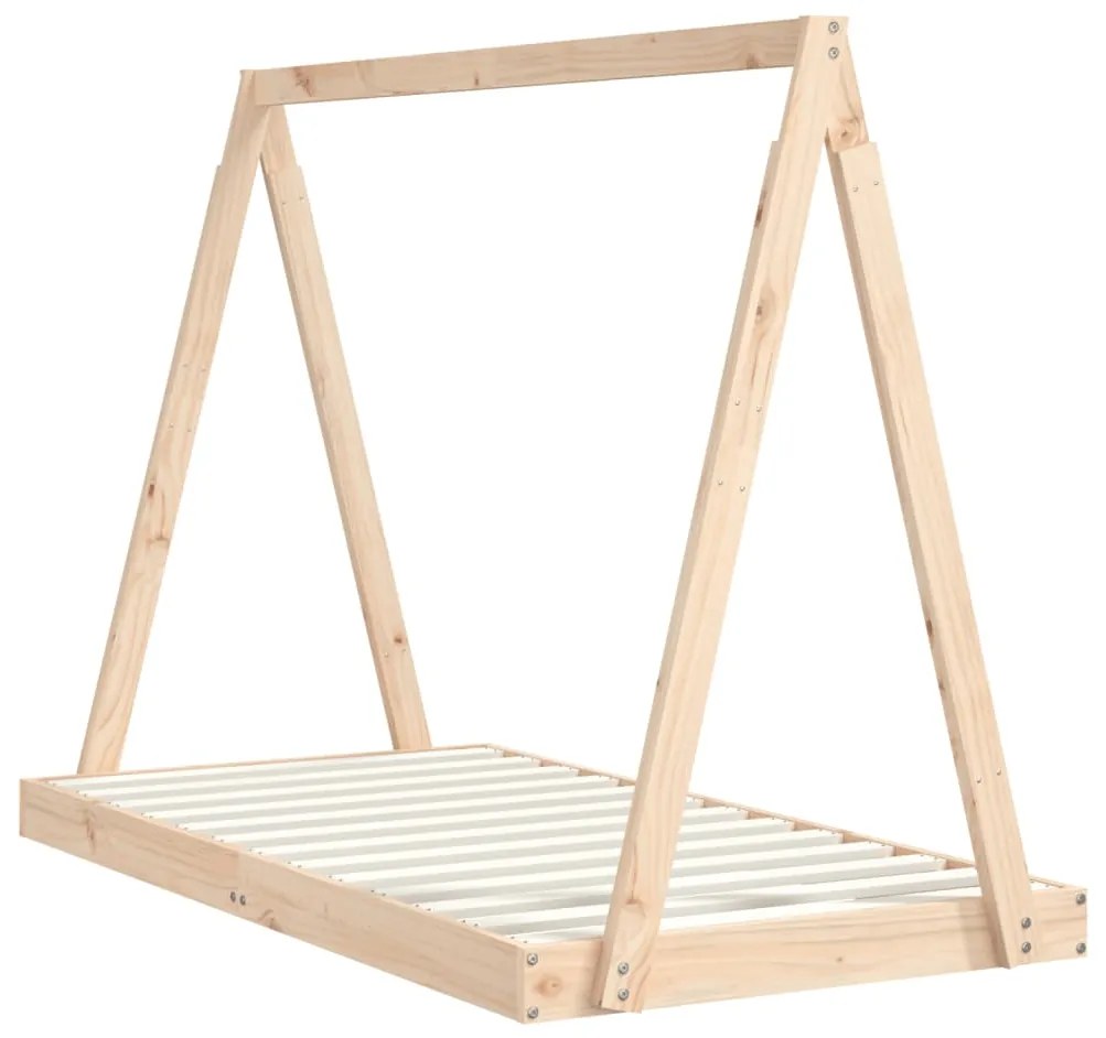 Estrutura de cama infantil 80x160 cm pinho maciço