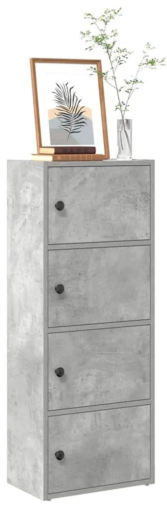 vidaXL Estante 40x24x102 cm derivados de madeira cinzento cimento