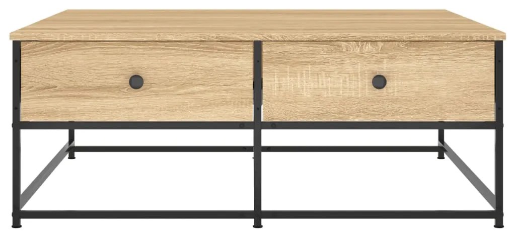 Mesa de centro 100x99x40 cm derivados madeira carvalho sonoma