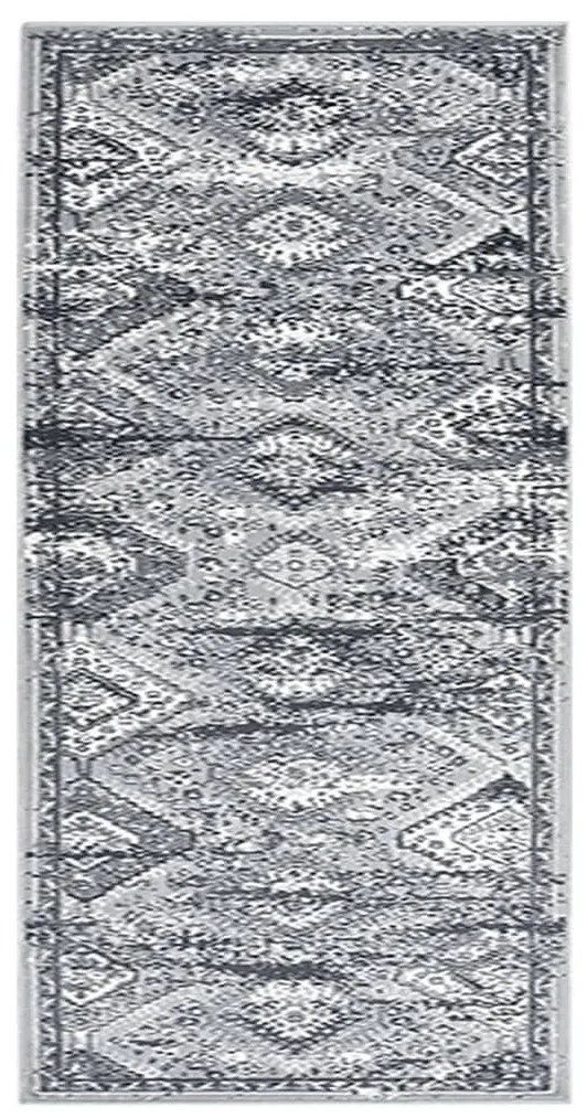 vidaXL Passadeira 80x150 cm polipropileno cinzento oriental