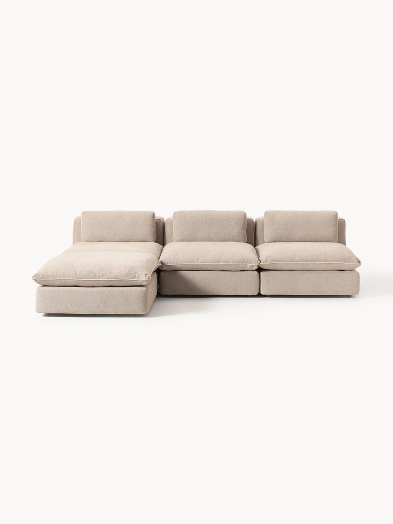 Sofá modular Felix (2 lugares) com pufe (esquerda/direita)
