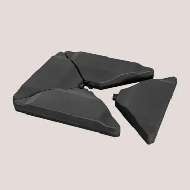 Pé De Guarda-sol Recarregável Zarpom Preto - Sklum