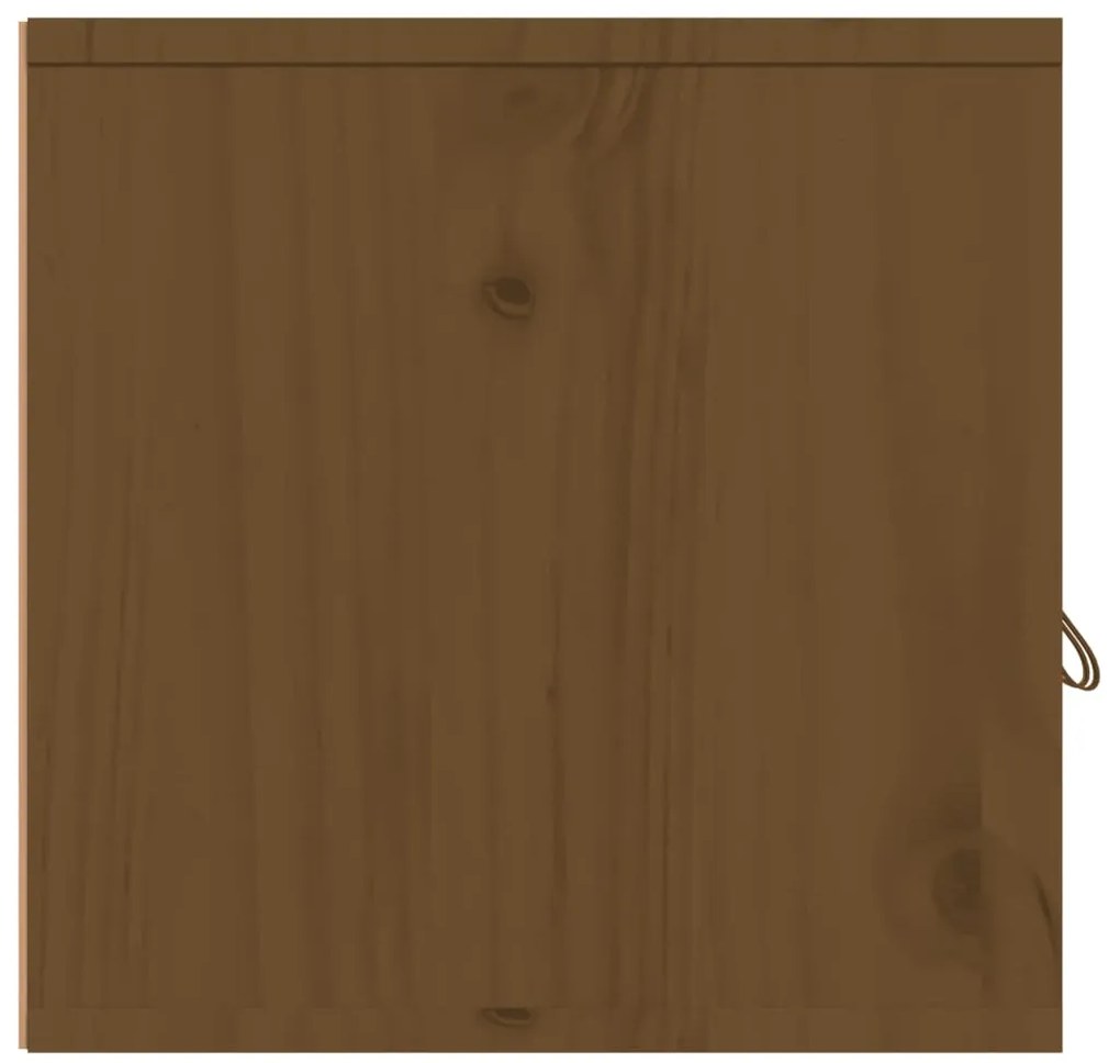 Armários de parede 2 pcs 60x30x30 cm pinho maciço castanho-mel