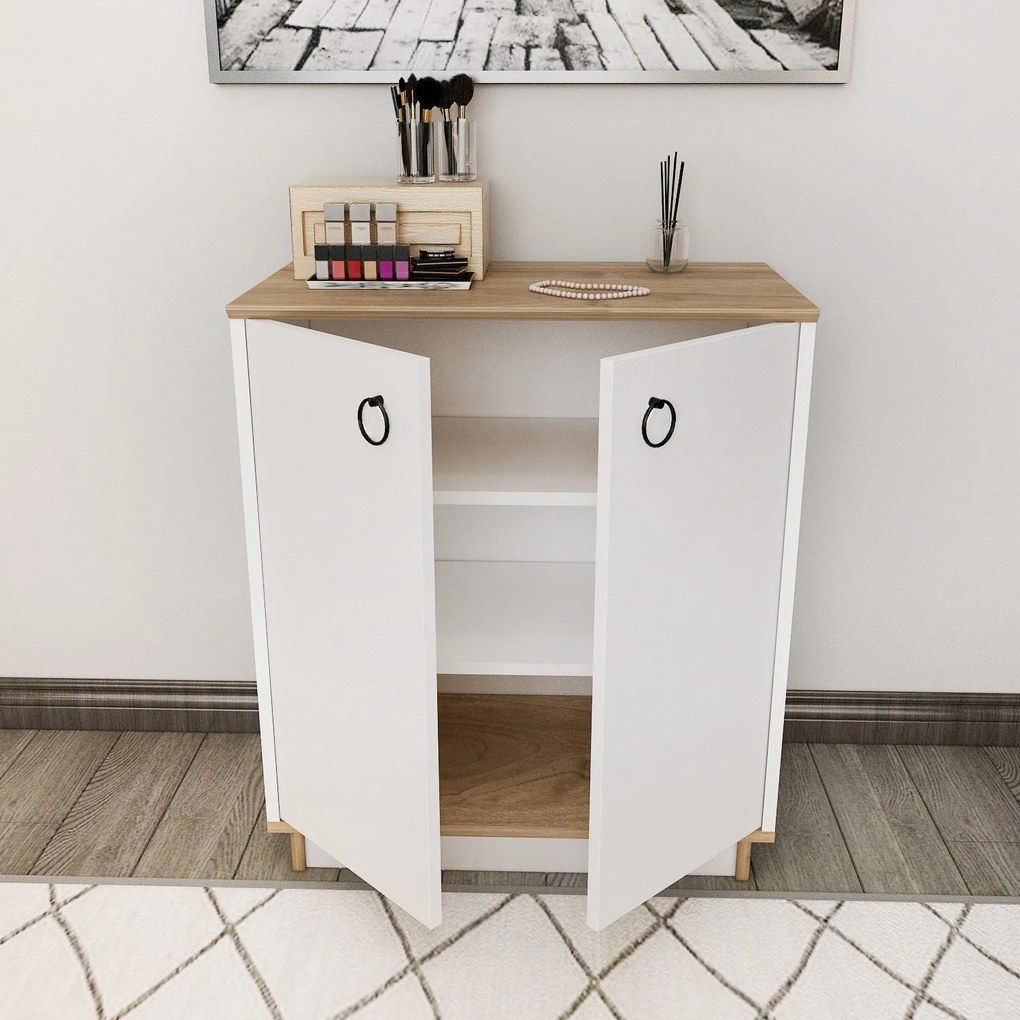 Console Nuanse – Branco Nogueira – 72x83,1x42 cm