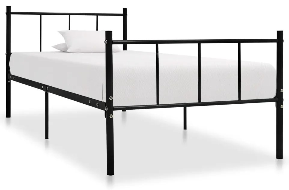 Estrutura de cama 90x200 cm metal preto