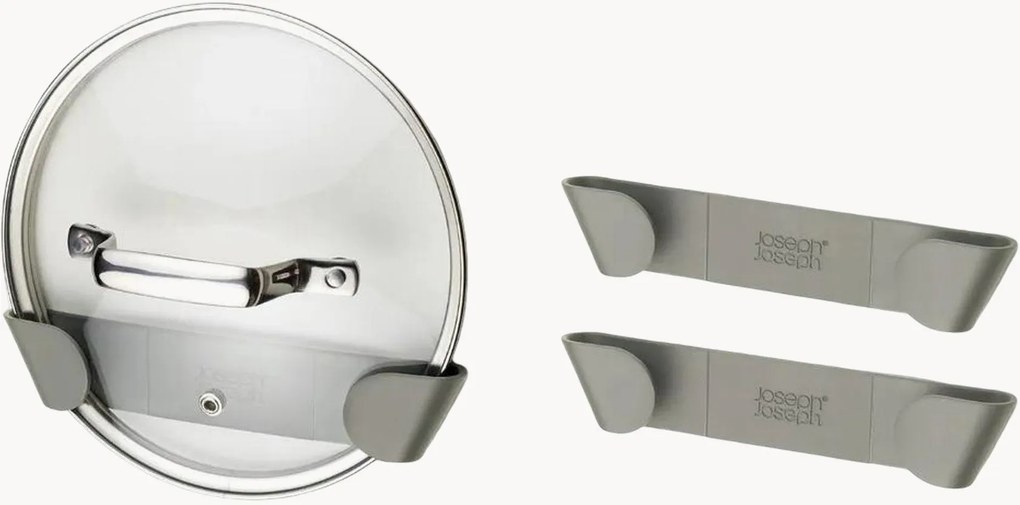 Suportes para tampas de panelas para interior de armário Duo, conjunto de 3